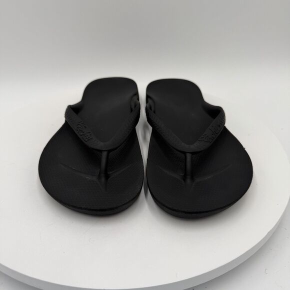 Archies Flip Flops Shoes Womens Size 7 Black Orthotic High Arch Support Sandals - Picture 3 of 8